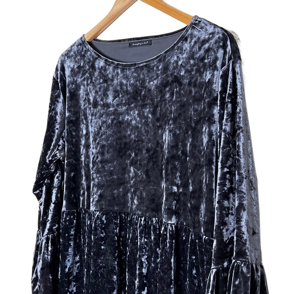 Do Everything in Love Tiered Velour Mini Dress - Picture 3 of 6